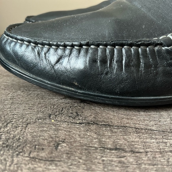 Johnston & Murphy Cresswell Venetian Sheepskin Leather Loafers size 8M - Picture 11 of 14